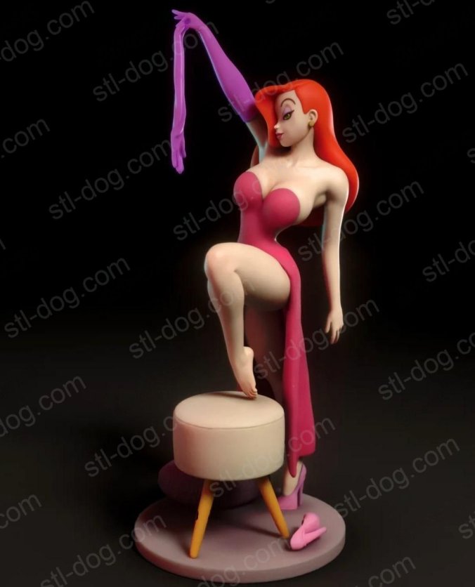 美女与野兽(Jessica Rabbit) 3D打印图纸